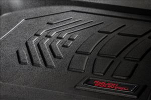 Sure-Fit Floor Mats FR & RR FR Over Hump Crew Silverado/Sierra 1500/2500HD/3500HD (19-26) Rough Country