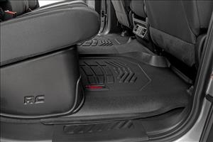 Sure-Fit Floor Mats FR & RR FR Over Hump Crew Silverado/Sierra 1500/2500HD/3500HD (19-26) Rough Country
