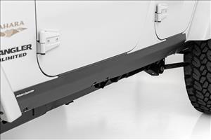 Trail Cladding Rocker Sill Plates Jeep Wrangler Unlimited 2WD/4WD (07-18) Rough Country