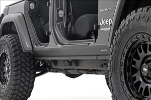 Trail Cladding Rocker Sill Plates Jeep Wrangler Unlimited 4WD (2018-2026) Rough Country