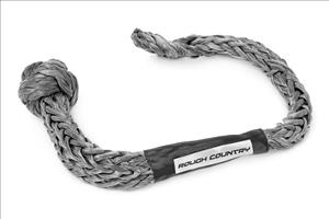 Soft Shackle Rope 7/16 Inch Diameter 34000 LB Breaking Strength Gray Rough Country