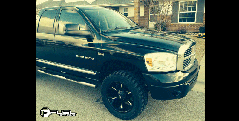  Dodge Ram 1500 with Fuel Deep Lip Wheels Dune - D523