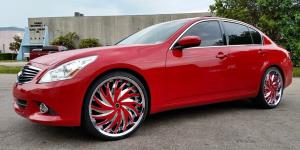 Infiniti G37 with Status Wheels S836 Hurricane