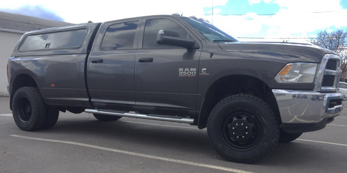 ram 3500 dually black center caps