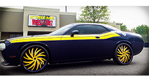 Dodge Challenger with Status Wheels S836 Hurricane