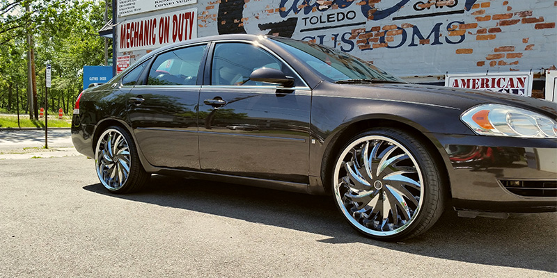  Chevrolet Impala with Status Wheels S836 Hurricane