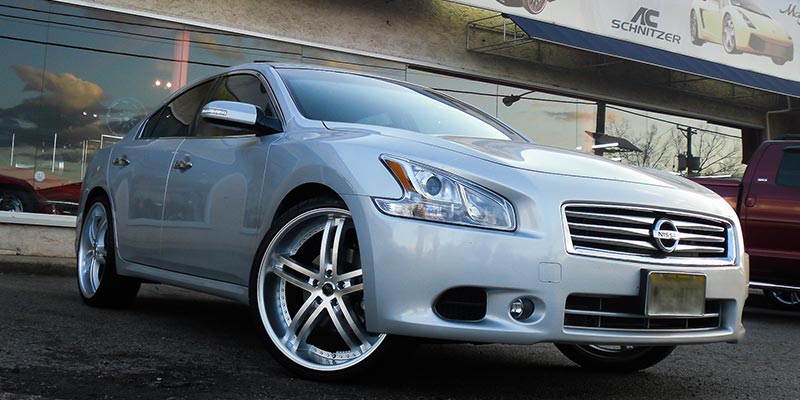  Nissan Maxima with Status Wheels S816 Knight 5