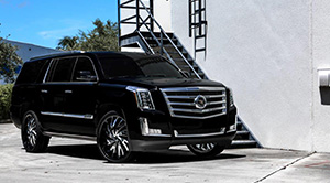 Cadillac Escalade with Status Wheels S836 Hurricane