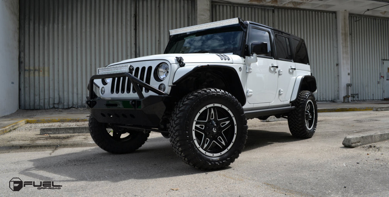  Jeep Wrangler with Fuel Deep Lip Wheels Full Blown - D554