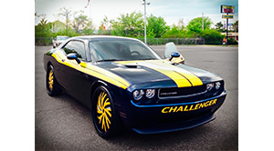 Dodge Challenger with Status Wheels S836 Hurricane