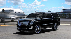 Cadillac Escalade with Status Wheels S836 Hurricane