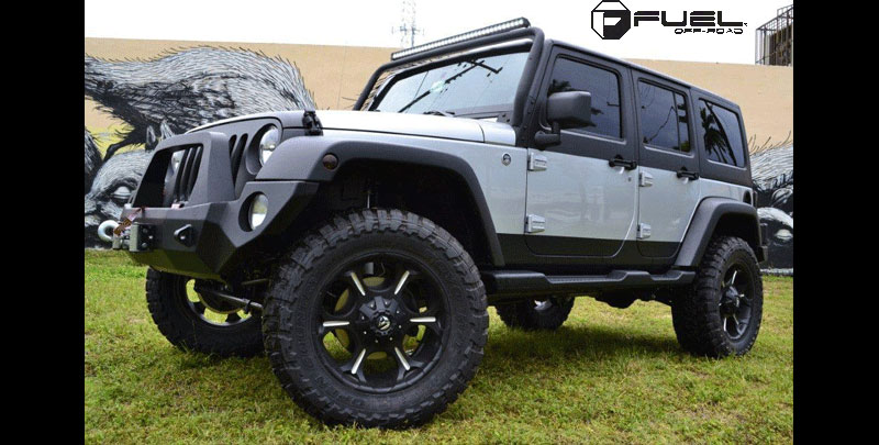  Jeep Wrangler with Fuel 1-Piece Wheels Dune - D523 