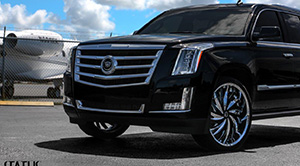 Cadillac Escalade with Status Wheels S836 Hurricane