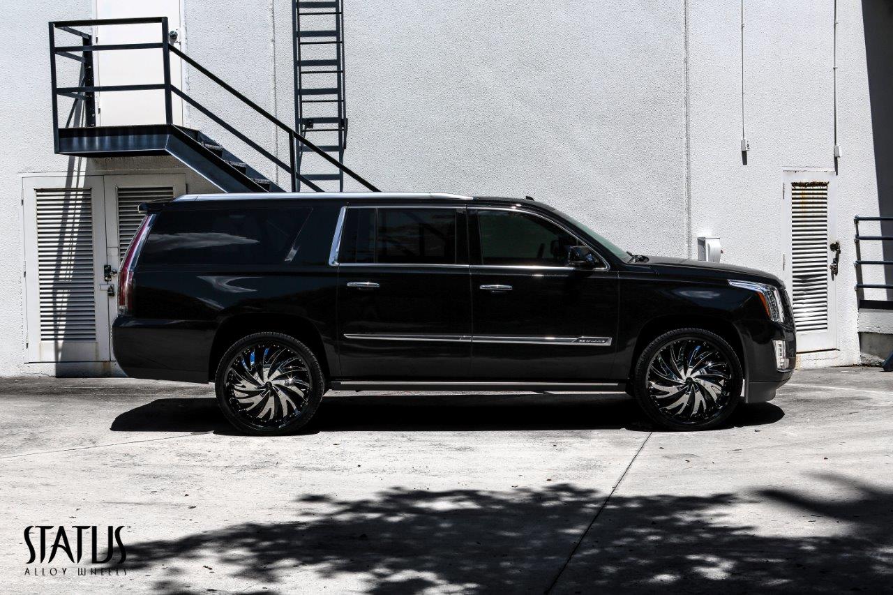 Cadillac Escalade with Status Wheels S836 Hurricane