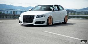 Audi S3 with Rotiform BLQ-T