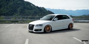 Audi S3 with Rotiform BLQ-T