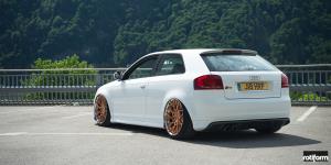 Audi S3 with Rotiform BLQ-T