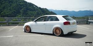 Audi S3 with Rotiform BLQ-T