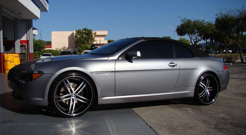  BMW 6-Series Convertible with Status Wheels S816 Knight 5