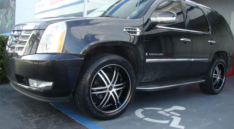  Cadillac Escalade with Status Wheels S817 Knight 6