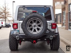 Jeep Wrangler with Fuel 1-Piece Wheels Rogue Platinum - D710