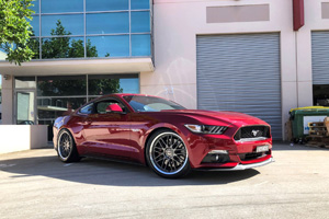 Ford Mustang with TSW Avalon