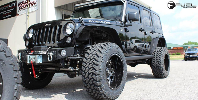 Car | Jeep Wrangler on Fuel Deep Lip Full Blown - D554 Wheels ...