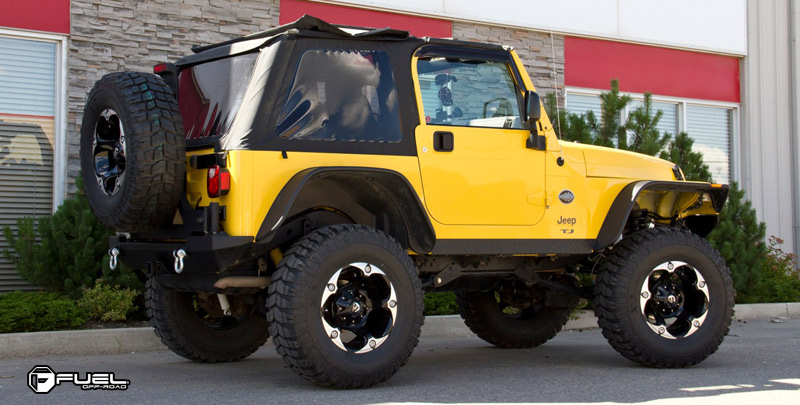  Jeep Wrangler with Fuel Deep Lip Wheels Havok - D549 