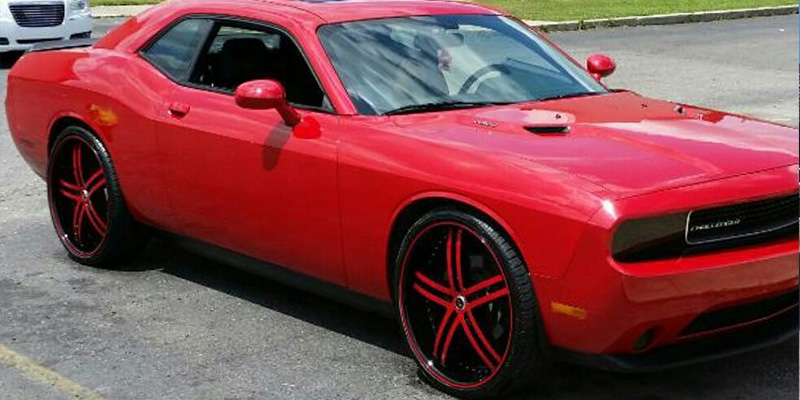  Dodge Challenger with Status Wheels S816 Knight 5