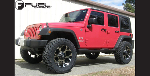 2010 Jeep Wrangler with Fuel 1-Piece Wheels Dune - D524 