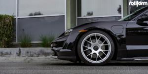 Porsche Taycan with Rotiform TUF