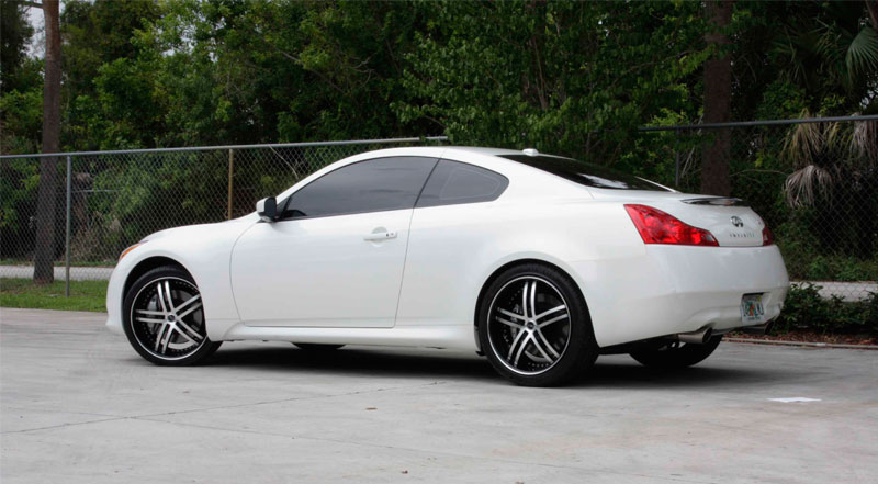  Infiniti G37 with Status Wheels S816 Knight 5