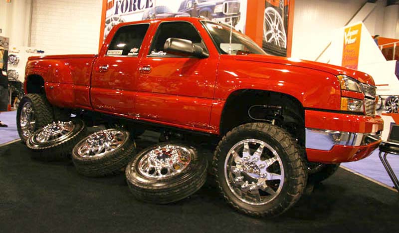 2007 Chevrolet Silverado 3500 HD Dual Rear Wheel with American Force Dually With Adapters Series 11 Independence DRW