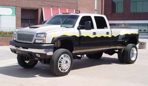 Chevrolet Silverado 3500 HD Dual Rear Wheel with American Force Dually With Adapters Series 9 Liberty DRW