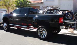 GMC Sierra 3500 HD Dual Rear Wheel with American Force Dually With Adapters Series 11 Independence DRW