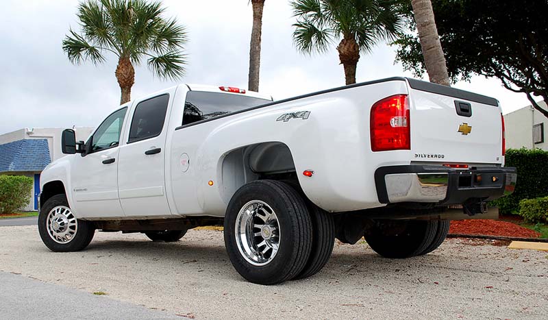 2008 Chevrolet Silverado 3500 HD Dual Rear Wheel with American Force Dually With Adapters Series 9 Liberty DRW