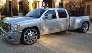 Chevrolet Silverado 3500 HD Dual Rear Wheel with American Force Dually With Adapters Series 05 Holes DRW