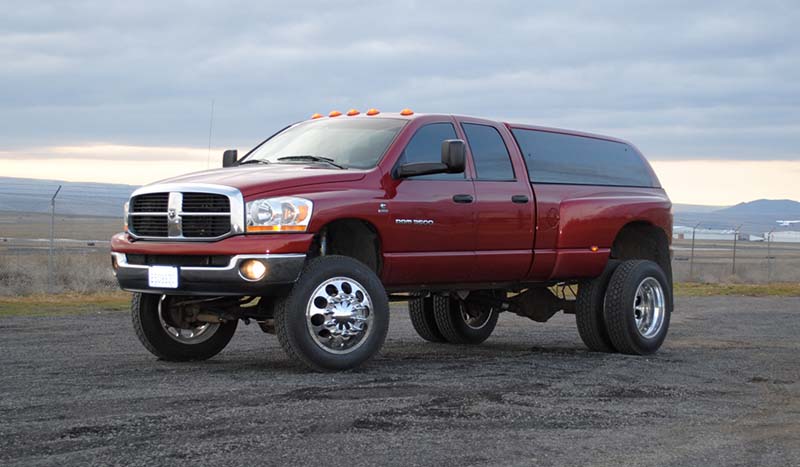 2010 Dodge RAM 3500 Dual Rear Wheel with American Force Dually With Adapters Series 05 Holes DRW