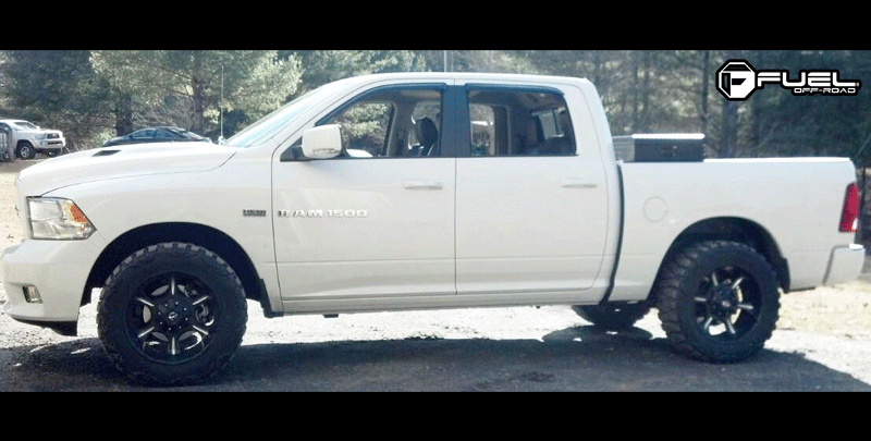  Dodge Ram 1500 with Fuel Deep Lip Wheels Dune - D523