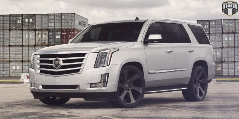  Cadillac Escalade with DUB 1-Piece Swerv - S137