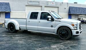 Ford F-350 Super Duty Dual Rear Wheel with American Force Dually With Adapters Series 9 Liberty DRW