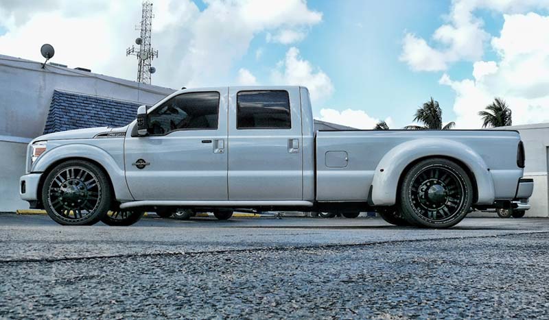 2012 Ford F-350 Super Duty Dual Rear Wheel with American Force Dually With Adapters Series 9 Liberty DRW