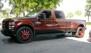 Ford F-350 Super Duty Dual Rear Wheel with American Force Dually With Adapters Series 23 Bolt DRW