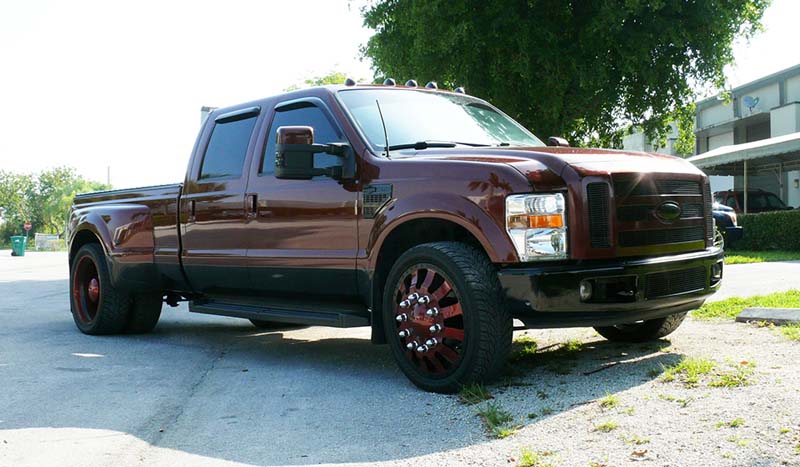 2010 Ford F-350 Super Duty Dual Rear Wheel with American Force Dually With Adapters Series 23 Bolt DRW