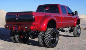 Ford F-450 Super Duty Dual Rear Wheel with American Force Dually With Adapters Series H01 Contra DRW