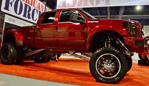 Ford F-450 Super Duty Dual Rear Wheel with American Force Dually With Adapters Series H01 Contra DRW
