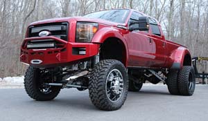Ford F-350 Super Duty Dual Rear Wheel with American Force Dually With Adapters Series H01 Contra DRW