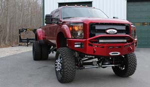 Ford F-350 Super Duty Dual Rear Wheel with American Force Dually With Adapters Series H01 Contra DRW