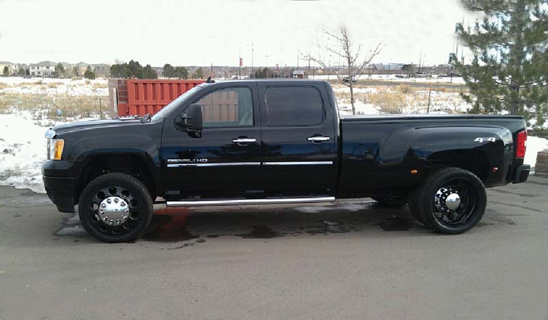 2010 GMC Denali HD Dual Rear Wheel with American Force Dually With Adapters Series 05 Holes DRW