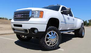 GMC Denali HD Dual Rear Wheel with American Force Super Dually Series 611 Independence SD